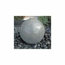 Polished Drilled Granite Sphere Water Features - Grey Granite dia 40cm