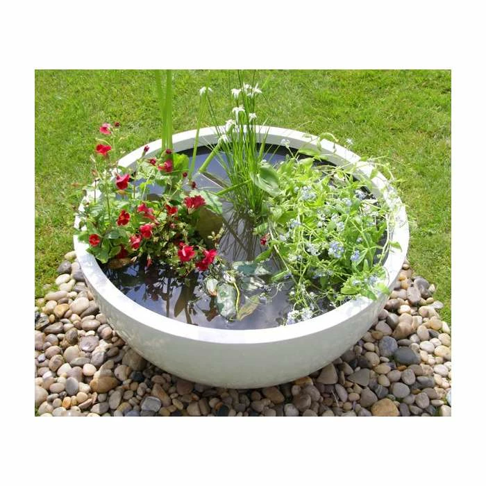 72cm Fibreglass High Gloss Low Bowl Planter - By Primrose™ - Image 3