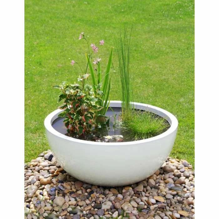 72cm Fibreglass High Gloss Low Bowl Planter - By Primrose™ - Image 6