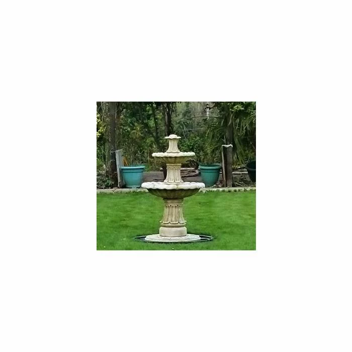 H3ft Classical 2 Tier Stone Water Fountain by Ambienté - Image 2