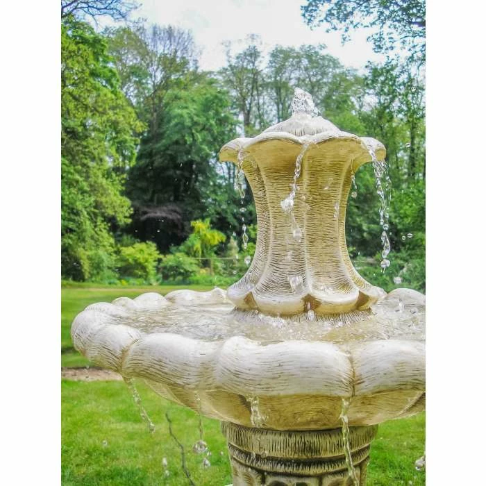 H205cm Classical 3-Tier Stone Fountain - Pond Use by Ambienté - Image 4