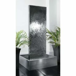 H180cm Double-Sided Vertical Stainless Steel Water Wall | Indoor/Outdoor Use by Ambienté