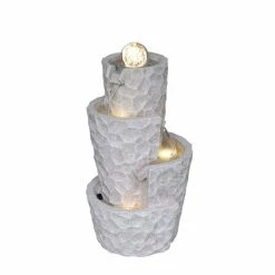 H39cm Tuscany Spinning Ball Water Feature with Lights