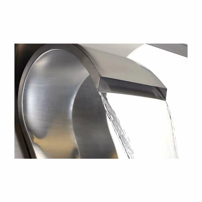 H75cm Cascading Swan Wall Mounted Stainless Steel Water Feature by Ambienté - Image 3