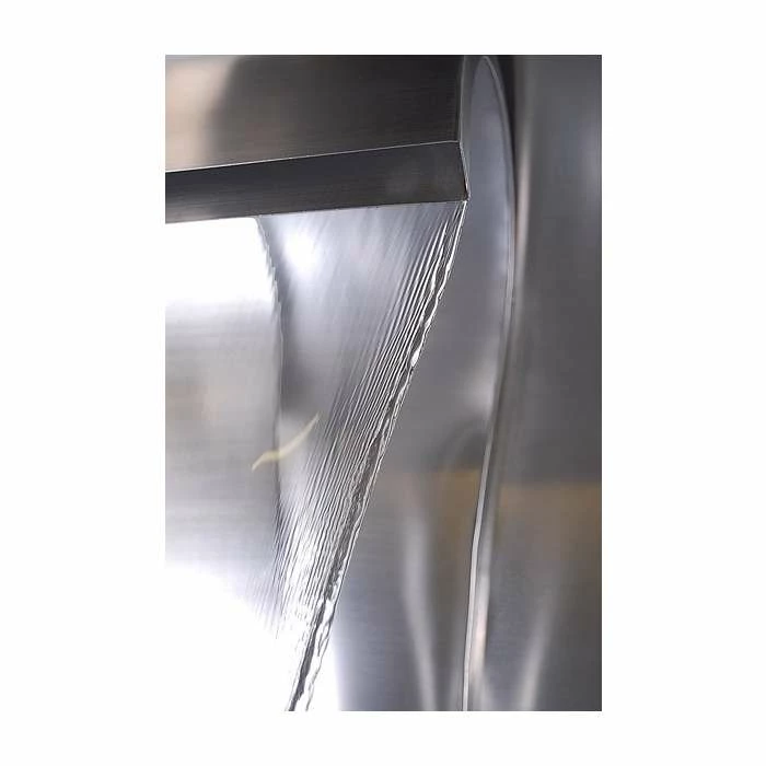 H75cm Cascading Swan Wall Mounted Stainless Steel Water Feature by Ambienté - Image 4