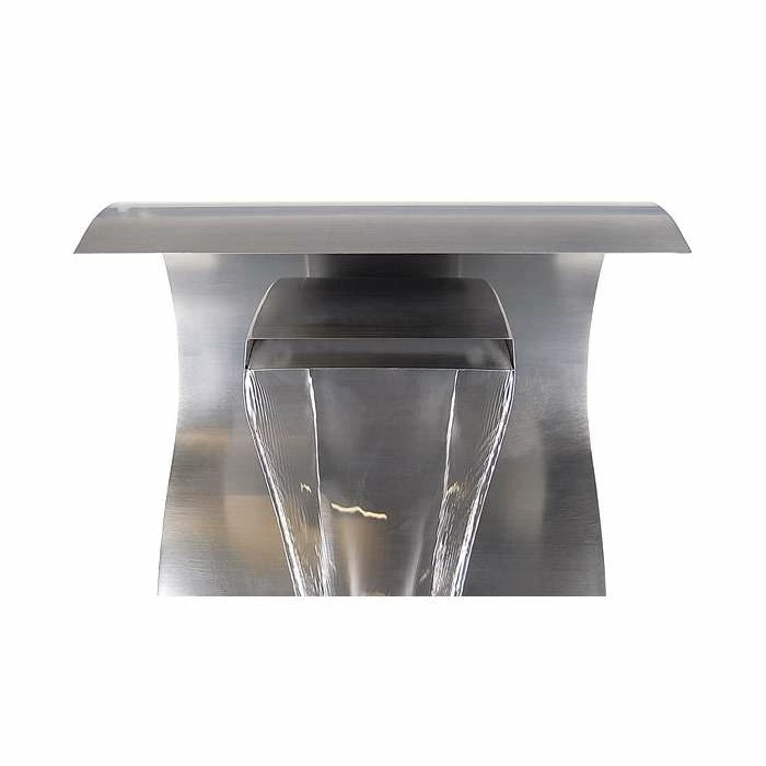 H75cm Cascading Swan Wall Mounted Stainless Steel Water Feature by Ambienté - Image 5