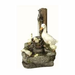 Solar Duck Family at Tap Water Feature