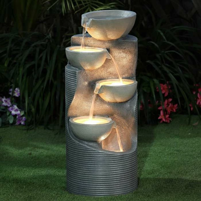 51cm Zen Cascading Bowls Water Feature