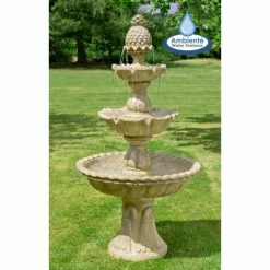H150cm Regal Antique Effect 3-Tier Water Fountain