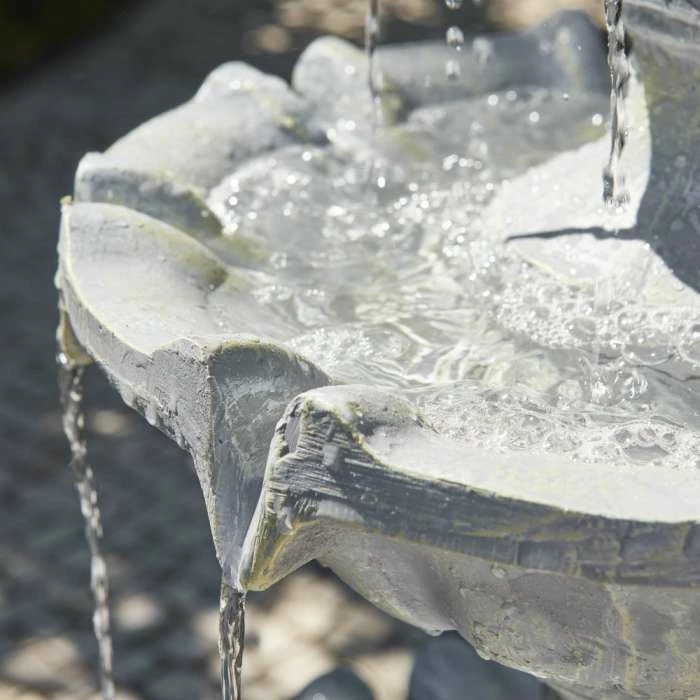 H150cm Regal Stone Effect 3-Tier Water Fountain by Ambienté - Image 8