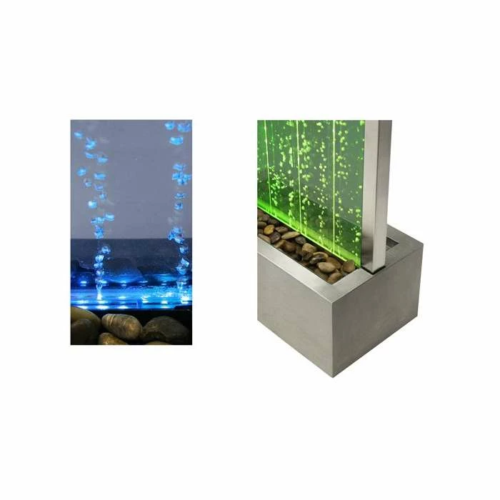H184cm Bubble Water Wall with Colour Changing LEDs | Indoor Use - by Fluid - Image 3
