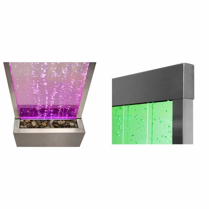 H184cm Bubble Water Wall with Colour Changing LEDs | Indoor Use - by Fluid - Image 4
