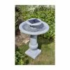 H70cm Chatsworth Solar Powered Fountain Bird Bath