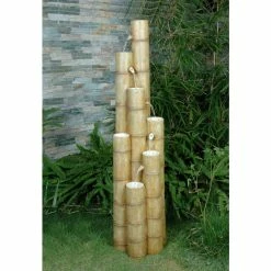 Large Bamboo Poles Water Feature