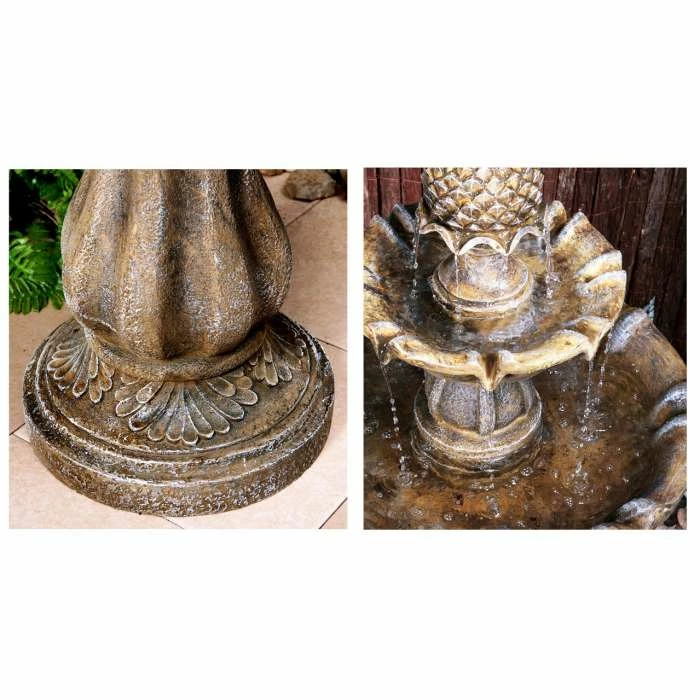 H100cm Zuvan 2-Tier Water Fountain by Ambienté - Image 4