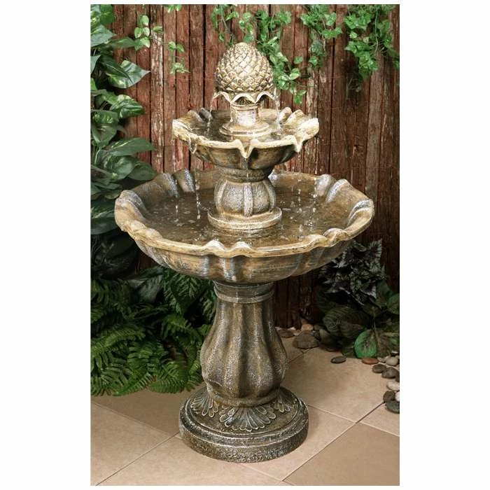H100cm Zuvan 2-Tier Water Fountain by Ambienté