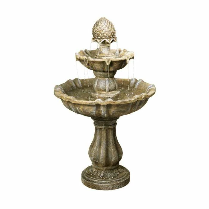 H100cm Zuvan 2-Tier Water Fountain by Ambienté - Image 2