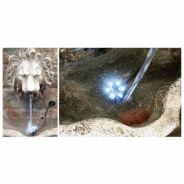 H100cm Majestic Lion Water Feature with Lights | Indoor/Outdoor Use by Ambienté - Image 4