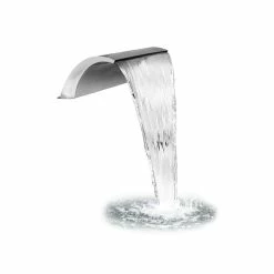 L20cm Wide Arc Stainless Steel Waterfall Blade Cascade