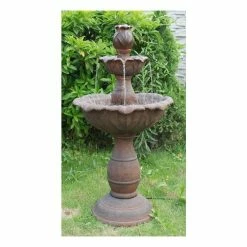 3 Tier Rust Fountain Water Feature