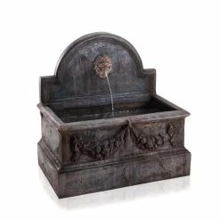 H104cm Villarreal Concrete Trough Water Feature | Indoor/Outdoor Use by Ambienté