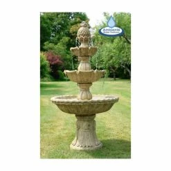 H150cm Regal 3-Tier Cast Stone Water Fountain by Ambienté