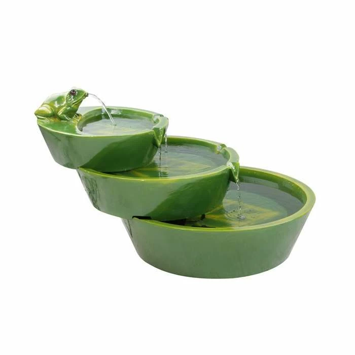 H64cm Frog Cascading Solar Water Feature by Solaray - Image 4