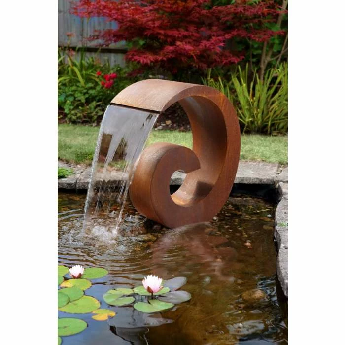H65cm Sentosa Corten Steel Cascade Water Feature (No Reservoir)