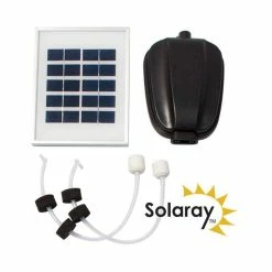 120LPH 2-Stone Solar Oxygenator / Pond Aerator by Solaray