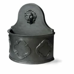 80cm Hampton Fibreglass Fountain in Faux Lead